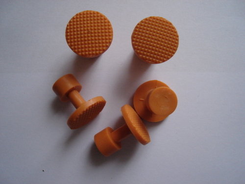 Satz mit 5 Klebe-Adapter, 16 mm, orange