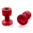 Klebeadapter transluzent rot Ø15mm 5 Stck