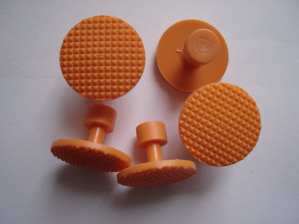 Satz mit 5 Klebe-Adapter, 32 mm, orange