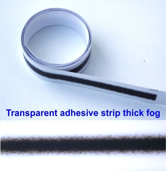 Transparent adhesive strip thick fog  1m